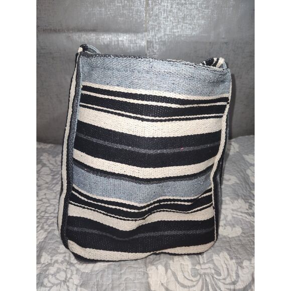 Lucky Brand Striped Canvas Tote Bag - Picture 4 of 9